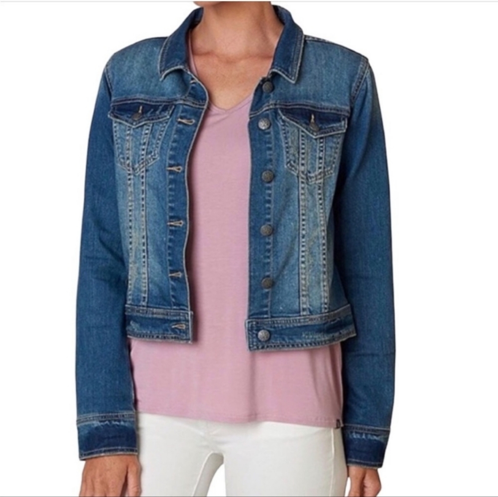 Prana Dree Cropped‎ Denim Jacket size S